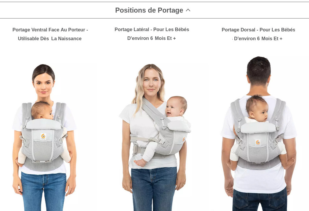 Porte-bébé ventral respirant. Porte-bébé ventral respirant.
